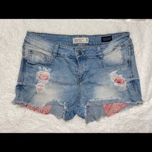 Denim Shorts Low Rise